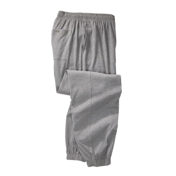 KingSize Men's Big & Tall Lightweight Jersey Elastic Cuff Sweatpants