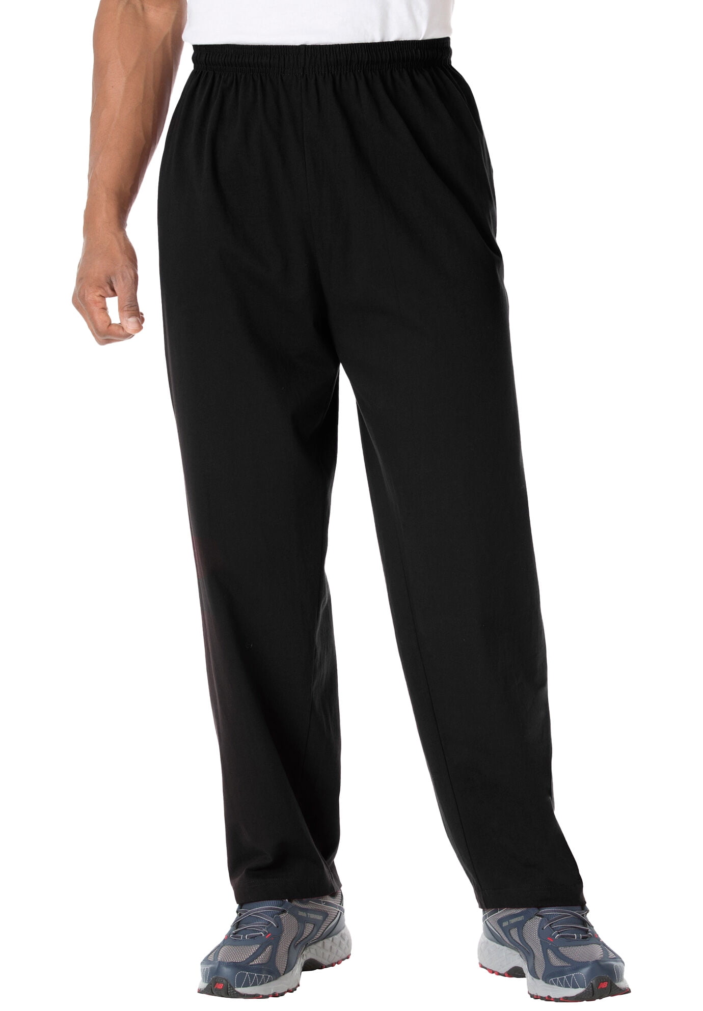 KingSize Men s Big Tall Lightweight Jersey Open Bottom Sweatpants