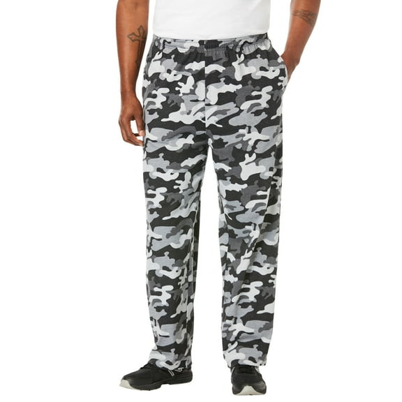 KingSize Men's Big & Tall Lightweight Jersey Open-Bottom Sweatpants