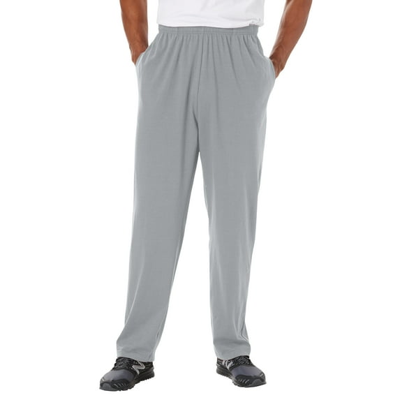 KingSize Men's Big & Tall Lightweight Jersey Open-Bottom Sweatpants
