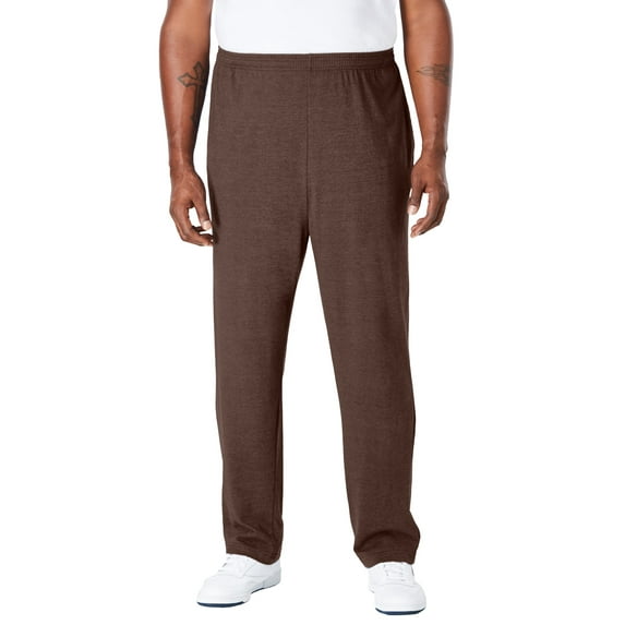 KingSize Men's Big & Tall Lightweight Jersey Open-Bottom Sweatpants