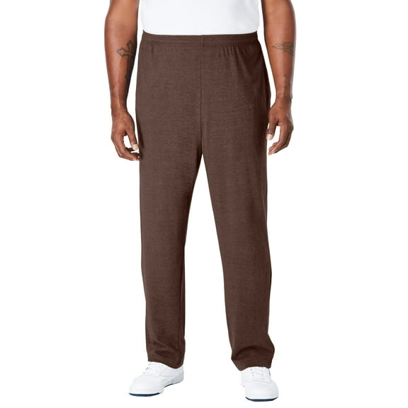 KingSize Men's Big & Tall Lightweight Jersey Open-Bottom Sweatpants