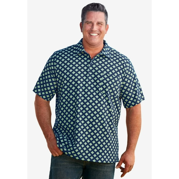 KingSize Men's Big & Tall Lightweight Jersey Polo