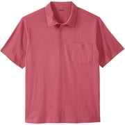 KINGSIZE Men's Big & Tall Lightweight Jersey Polo