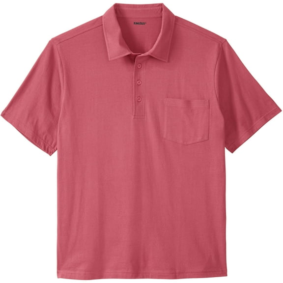 KingSize Men's Big & Tall Lightweight Jersey Polo