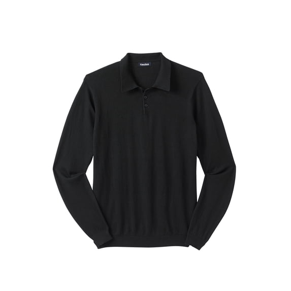 KingSize Men's Big & Tall Lightweight Polo Sweater