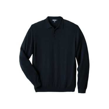KingSize Men's Big & Tall Lightweight Polo Sweater