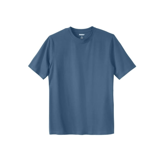 KingSize Men's Big & Tall Lightweight Stretch Mesh Pique Crewneck