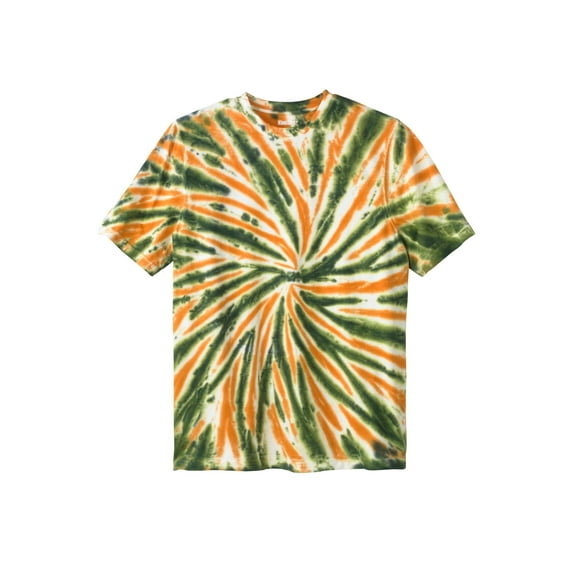 KingSize Men's Big & Tall Lightweight Tie-Dye Crewneck Tee - 2XL, Camo Tie Dye