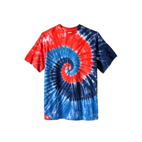 KingSize Men's Big & Tall Lightweight Tie-Dye Crewneck Tee