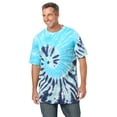 thumbnail image 1 of KingSize Men's Big & Tall Lightweight Tie-Dye Crewneck Tee, 1 of 4