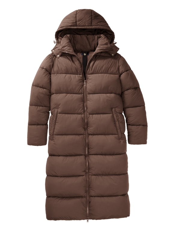 Men's Big & Tall Long Quilted Puffer Coat