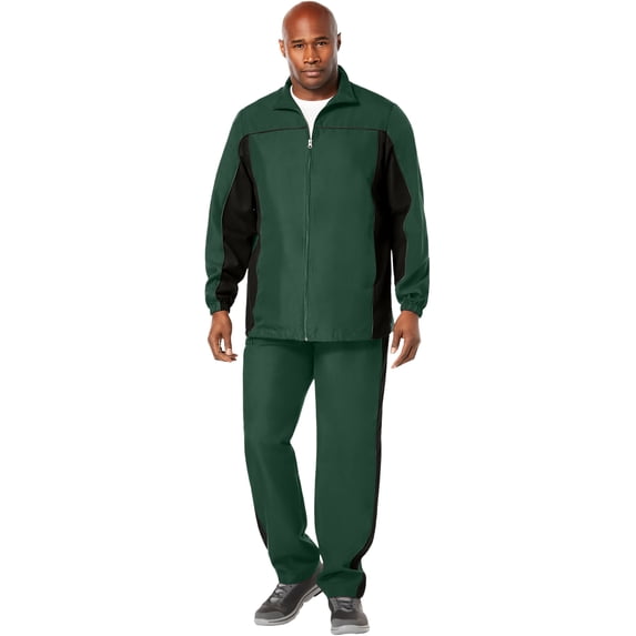 KingSize Men's Big & Tall Long Sleeve Colorblock Tracksuit
