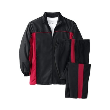 KingSize Men's Big & Tall Long Sleeve Colorblock Tracksuit