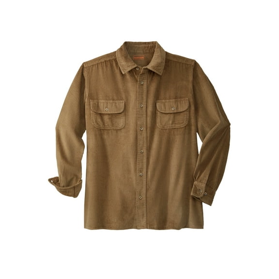 KingSize Men's Big & Tall Long-Sleeve Corduroy Shirt
