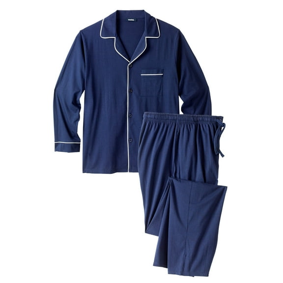 KingSize Men's Big & Tall Long Sleeve Pajama Set