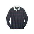thumbnail image 1 of KingSize Men's Big & Tall Long-Sleeve Rugby Polo, 1 of 2