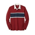 thumbnail image 1 of KingSize Men's Big & Tall Long-Sleeve Rugby Polo, 1 of 2