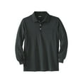 thumbnail image 1 of KingSize Men's Big & Tall Long-Sleeve Shrink-Less Cotton Polo Shirt, 1 of 5