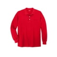 thumbnail image 1 of KingSize Men's Big & Tall Long-Sleeve Shrink-Less Cotton Polo Shirt, 1 of 5