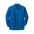thumbnail image 1 of KingSize Men's Big & Tall Long-Sleeve Shrink-Less Cotton Polo Shirt, 1 of 5