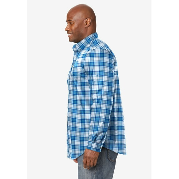 KingSize Men's Big & Tall Long Sleeve Wrinkle Free Sport Shirt