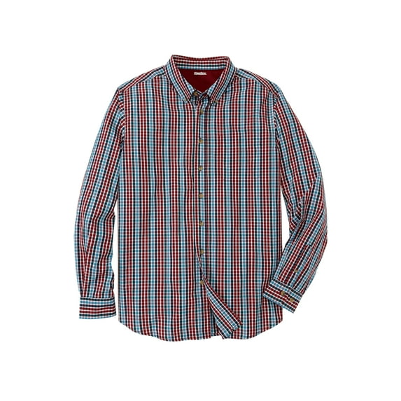 KingSize Men's Big & Tall Long Sleeve Wrinkle Free Sport Shirt