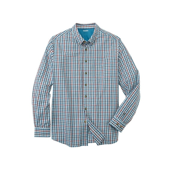 KingSize Men's Big & Tall Long Sleeve Wrinkle Free Sport Shirt