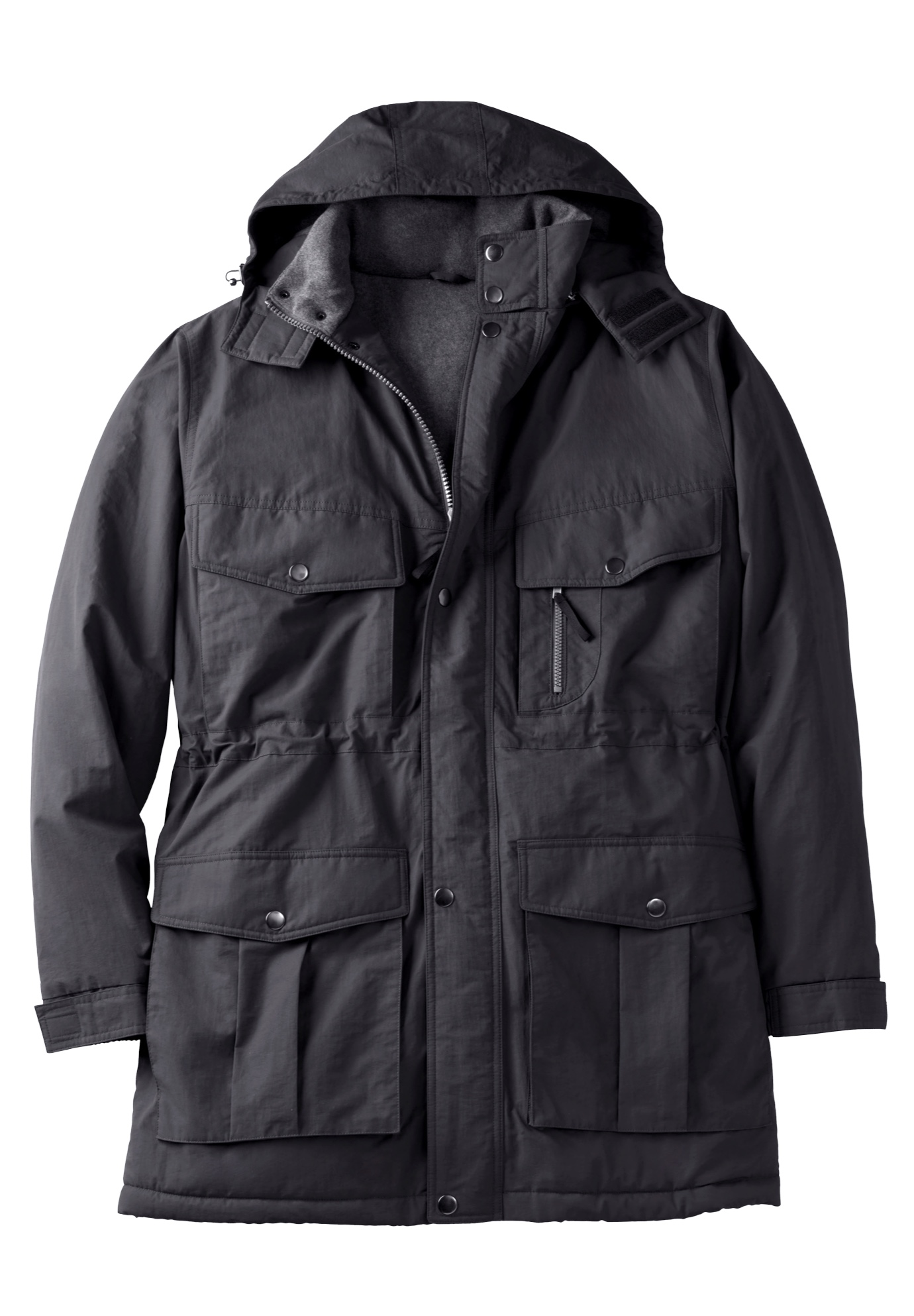 KingSize Men's Big & Tall Longer-Length Boulder Creek by KingSize Fleece-Lined Parka