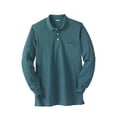 thumbnail image 1 of KingSize Men's Big & Tall Longer-Length Long Sleeve Shrink-Less Cotton Polo, 1 of 3