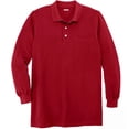 thumbnail image 1 of KingSize Men's Big & Tall Longer-Length Long Sleeve Shrink-Less Cotton Polo, 1 of 2
