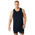 thumbnail image 1 of KingSize Men's Big & Tall Longer Length Ribbed Cotton Tank, 1 of 3
