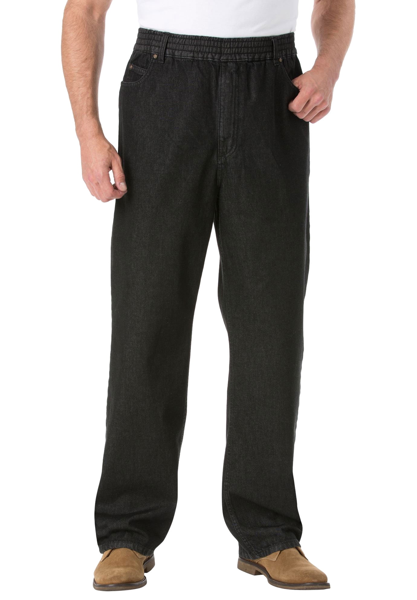 KingSize Men's Big & Tall Loose Fit Comfort Waist Jeans