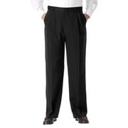 KingSize Mens Big & Tall No Hassle Classic Fit Expandable Waist Double-Pleat Dress Pants
