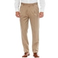 thumbnail image 1 of KingSize Men's Big & Tall No Hassle Classic Fit Expandable Waist Double-Pleat Dress Pants, 1 of 6