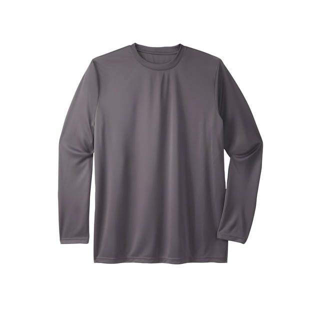 KingSize Men's Big & Tall No Sweat LongSleeve Crewneck Tee