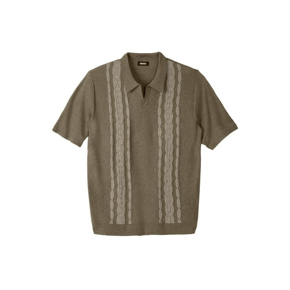 KingSize Men's Big & Tall No Tuck Sweater Polo