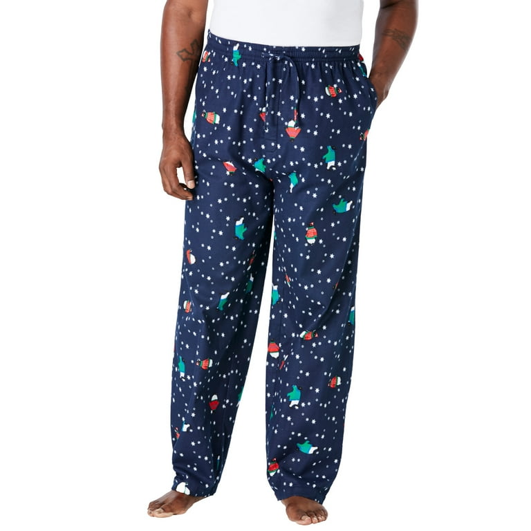 KingSize Men s Big Tall Novelty Print Flannel Pajama Pants Walmart