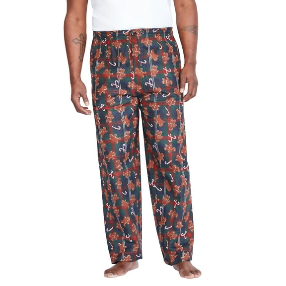 KingSize Men's Big & Tall Novelty Print Flannel Pajama Pants
