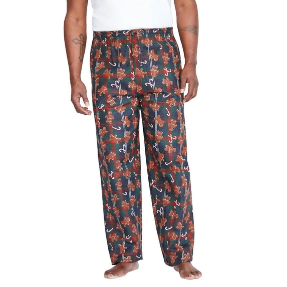 KingSize Men's Big & Tall Novelty Print Flannel Pajama Pants