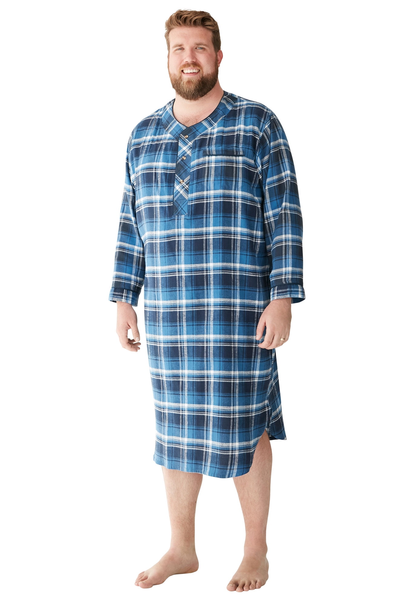 mens flannel sleepshirt