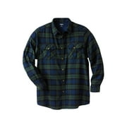 KingSize Men's Big & Tall Plaid Flannel Shirt - 8XL, Tartan Plaid