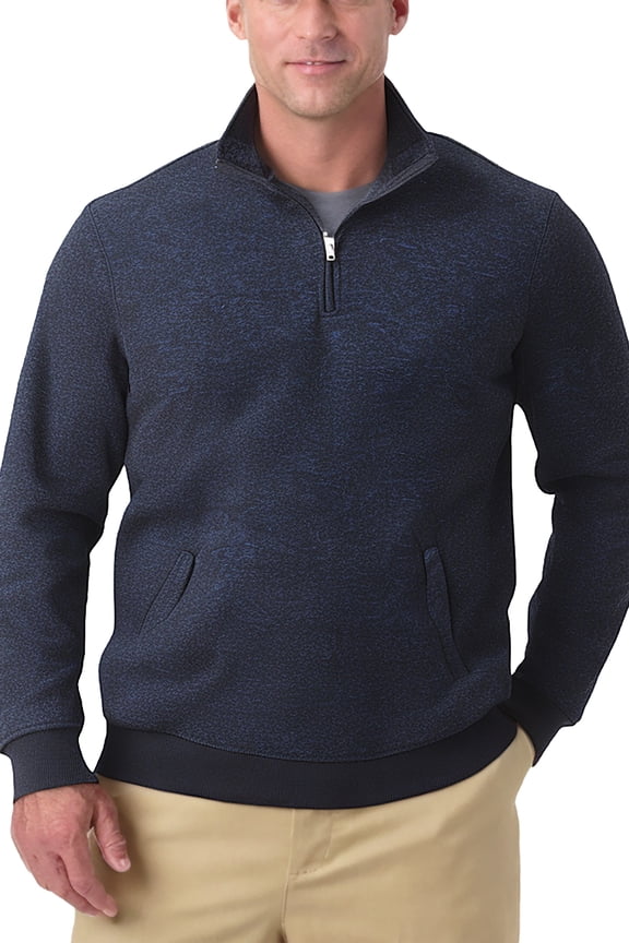 Men's Big & Tall Quarter Zip Fleece Sweater