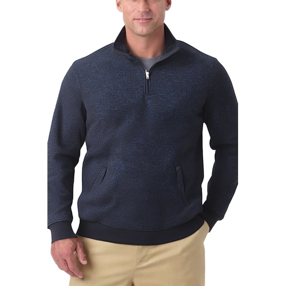 KingSize Men's Big & Tall Quarter Zip Fleece Sweater