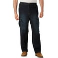 thumbnail image 1 of KingSize Men's Big & Tall Relaxed Fit Cargo Denim Look Sweatpants, 1 of 6