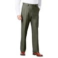 thumbnail image 1 of KingSize Men's Big & Tall Relaxed Fit Wrinkle-Free Expandable Waist Plain Front Pants, 1 of 4