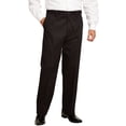thumbnail image 1 of KingSize Men's Big & Tall Relaxed Fit Wrinkle-Free Expandable Waist Plain Front Pants, 1 of 3