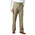 thumbnail image 1 of KingSize Men's Big & Tall Relaxed Fit Wrinkle-Free Expandable Waist Plain Front Pants, 1 of 5