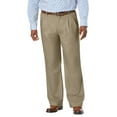 thumbnail image 1 of KingSize Men's Big & Tall Relaxed Fit Wrinkle-Free Expandable Waist Pleated Pants, 1 of 6