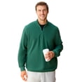 thumbnail image 1 of KingSize Men's Big & Tall Reverse Weave 1/4 Zip Up Hoodie, 1 of 2